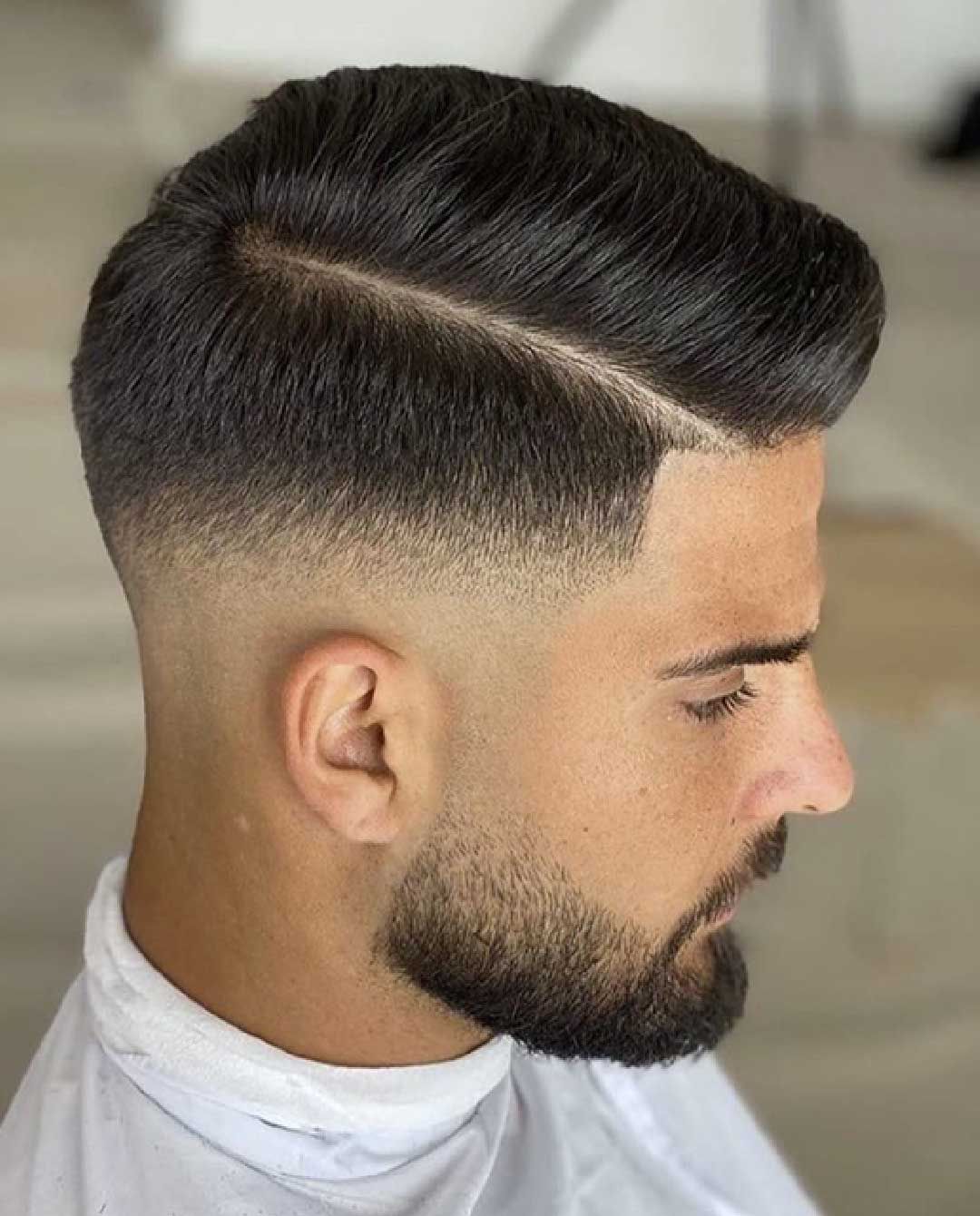 Low Fade Haircut Comb Over