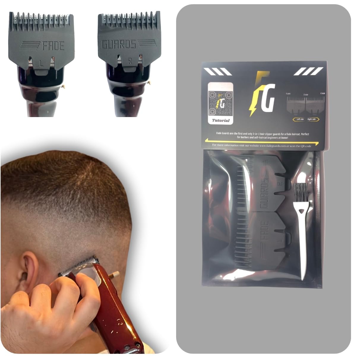 Amazon.com: Self Haircut Tool | 3-in-1 Hair Clipper Fade Guards | Taper ...