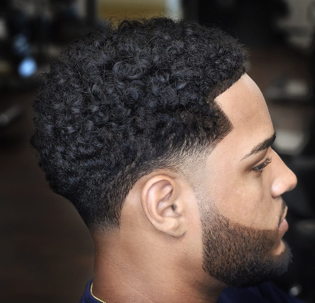 Taper Fade Curly Top