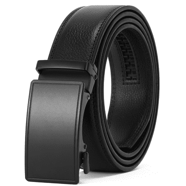 George Men's 38MM Classic Leather Casual Black Belt - Walmart.com