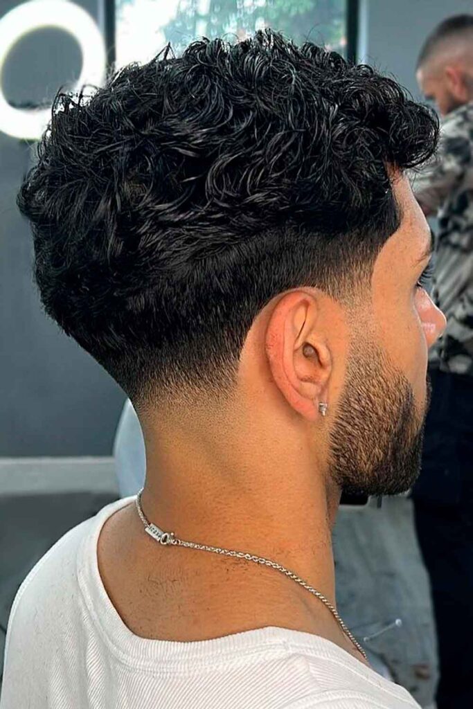 Low Fade Curly Hair