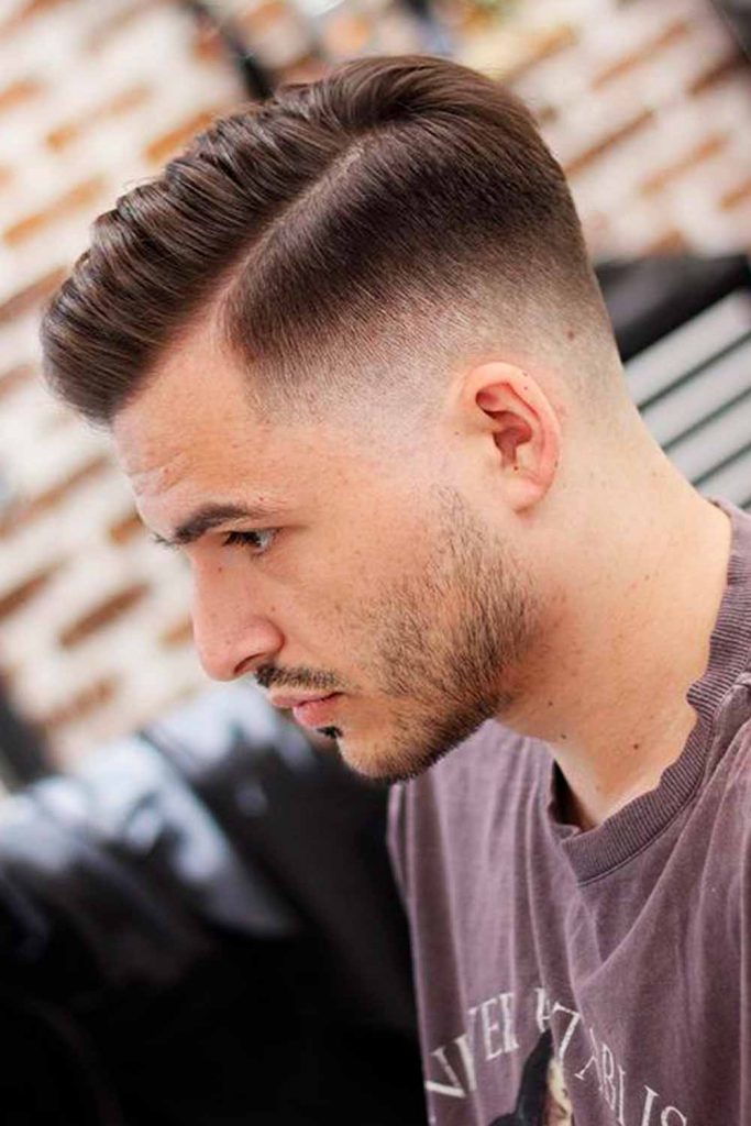 Mens Undercut Fade With Beard